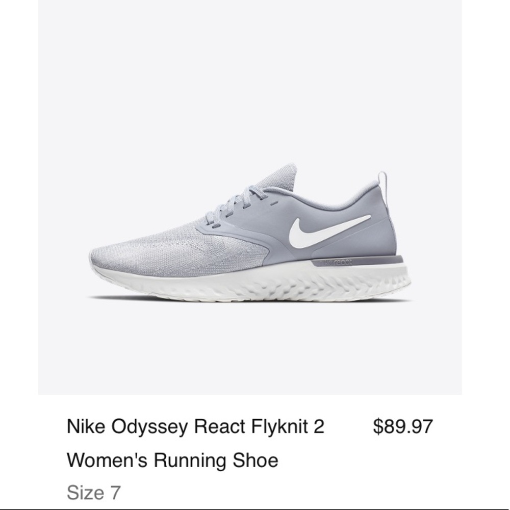 Nike sneakers, light blue/grey